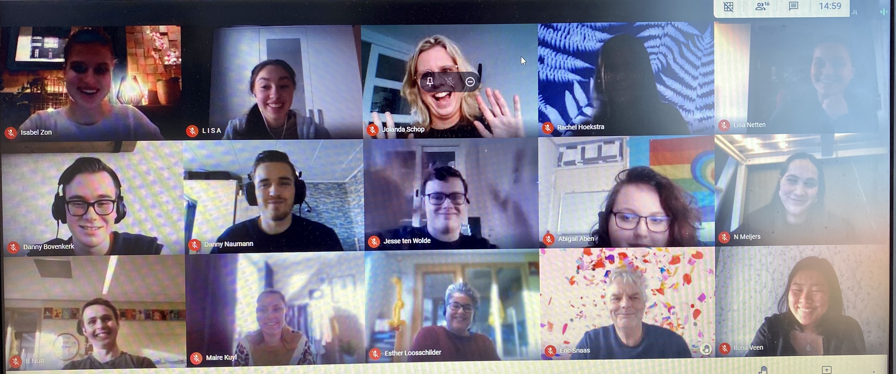 Kennismaking met nieuwe stagiaires