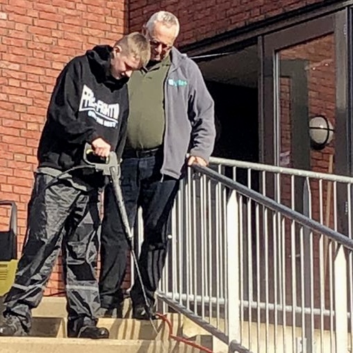 Les op locatie leerlingen Linie College 