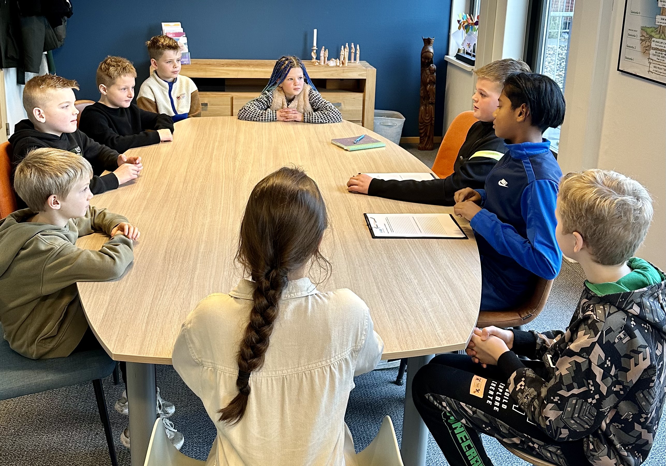 Leerlingpanel ontvangt leerlingenraad De Dijk