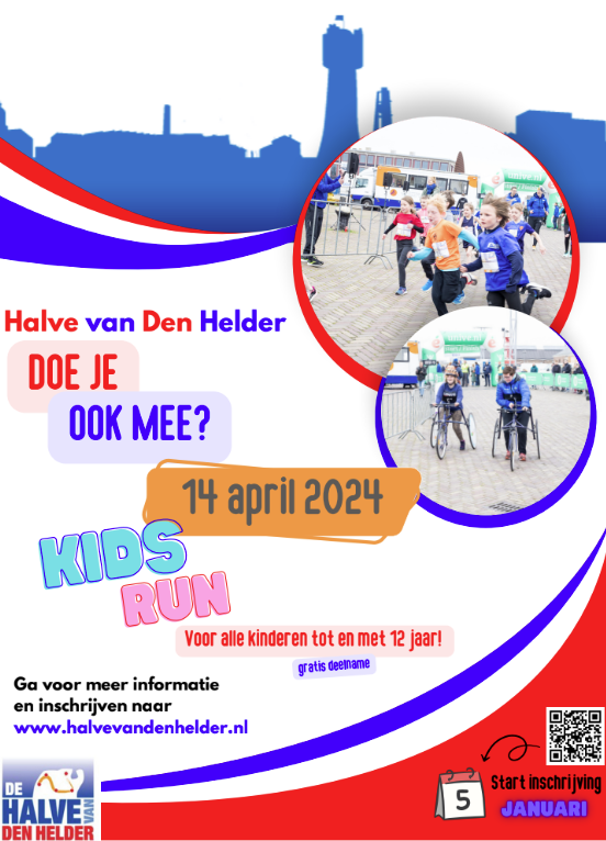 Kids run 'Halve van Den Helder'