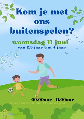 Buitenspelen peuterochtend 11 juni