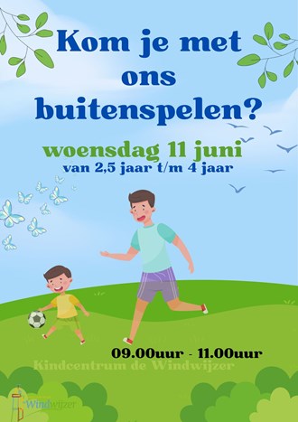 Buitenspelen peuterochtend 11 juni