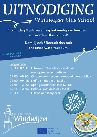 Uitnodiging eindejaarsfeest 4 juli