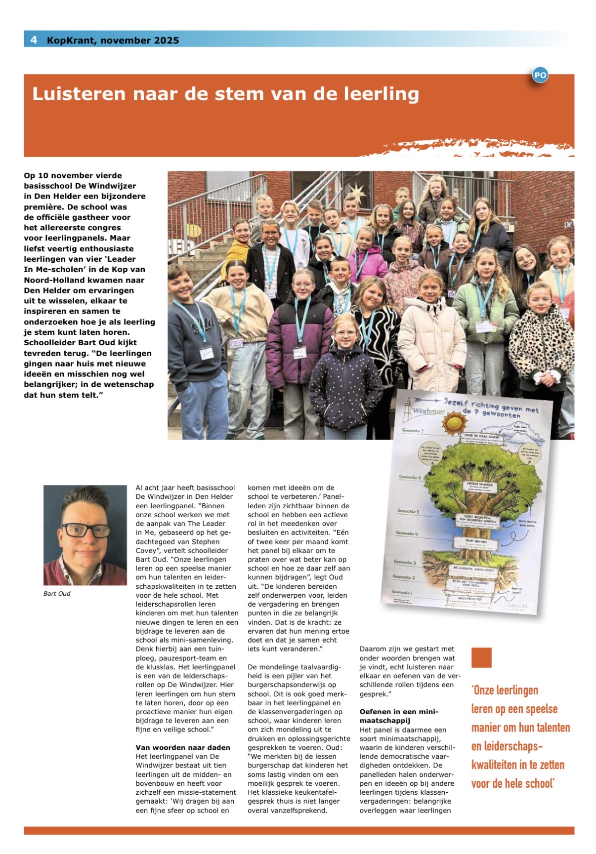 Leerlingpanel in de Kopkrant